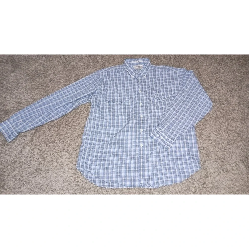 Men's Silver Label Levi's Button-up Shirt Size XL Color Blue White Vintage...